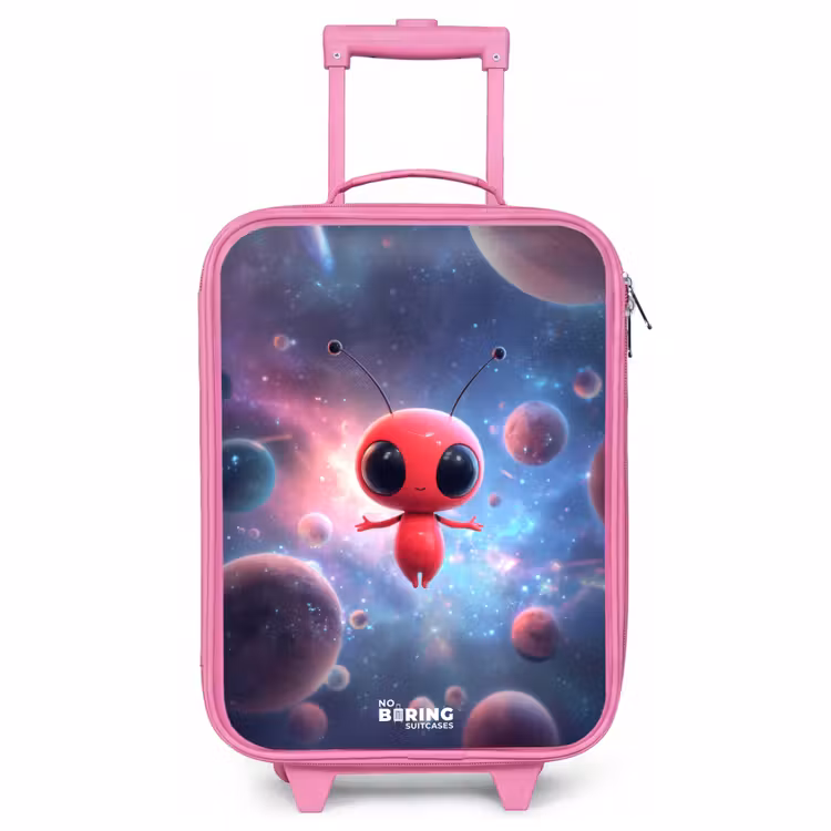 Children's suitcase - Pink - Red Space Being in Cosmic Dance — 1
