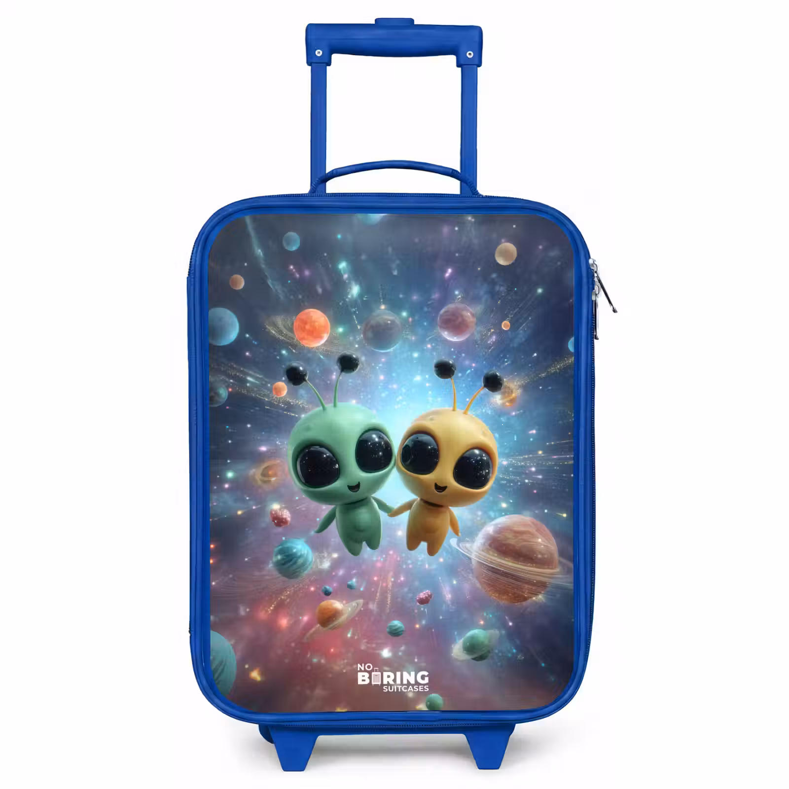 Children's suitcase - Blue - Merry alien friends — 1
