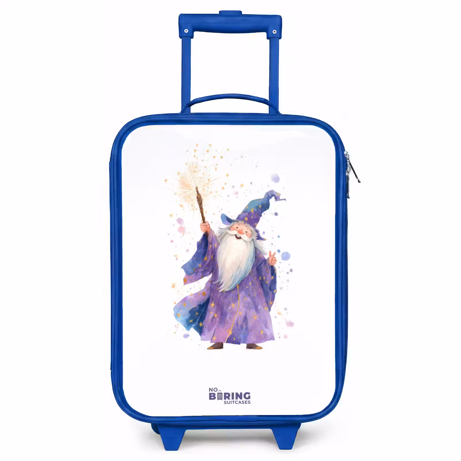 Children's suitcase - Blue - Old magician with staff — 1
