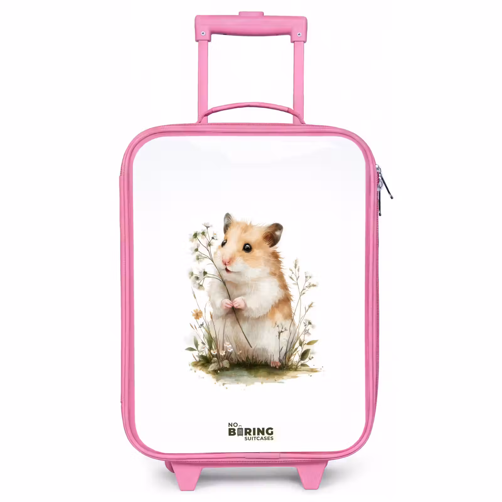 Children's suitcase - Pink - Animal - Nature - Hamster — 1