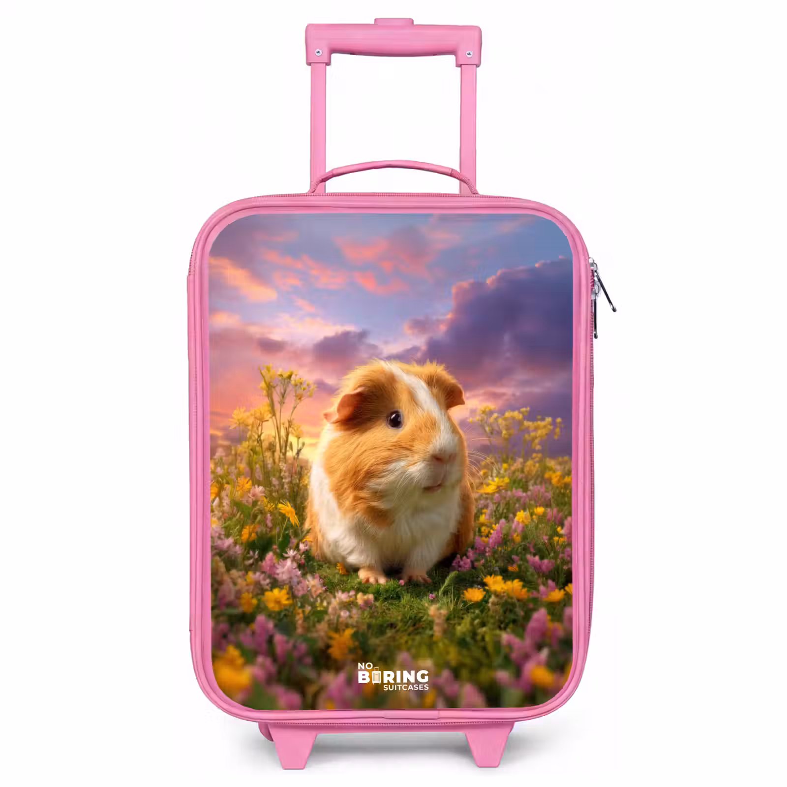 Children's suitcase - Pink - Guinea pig - Nature - Animal — 1
