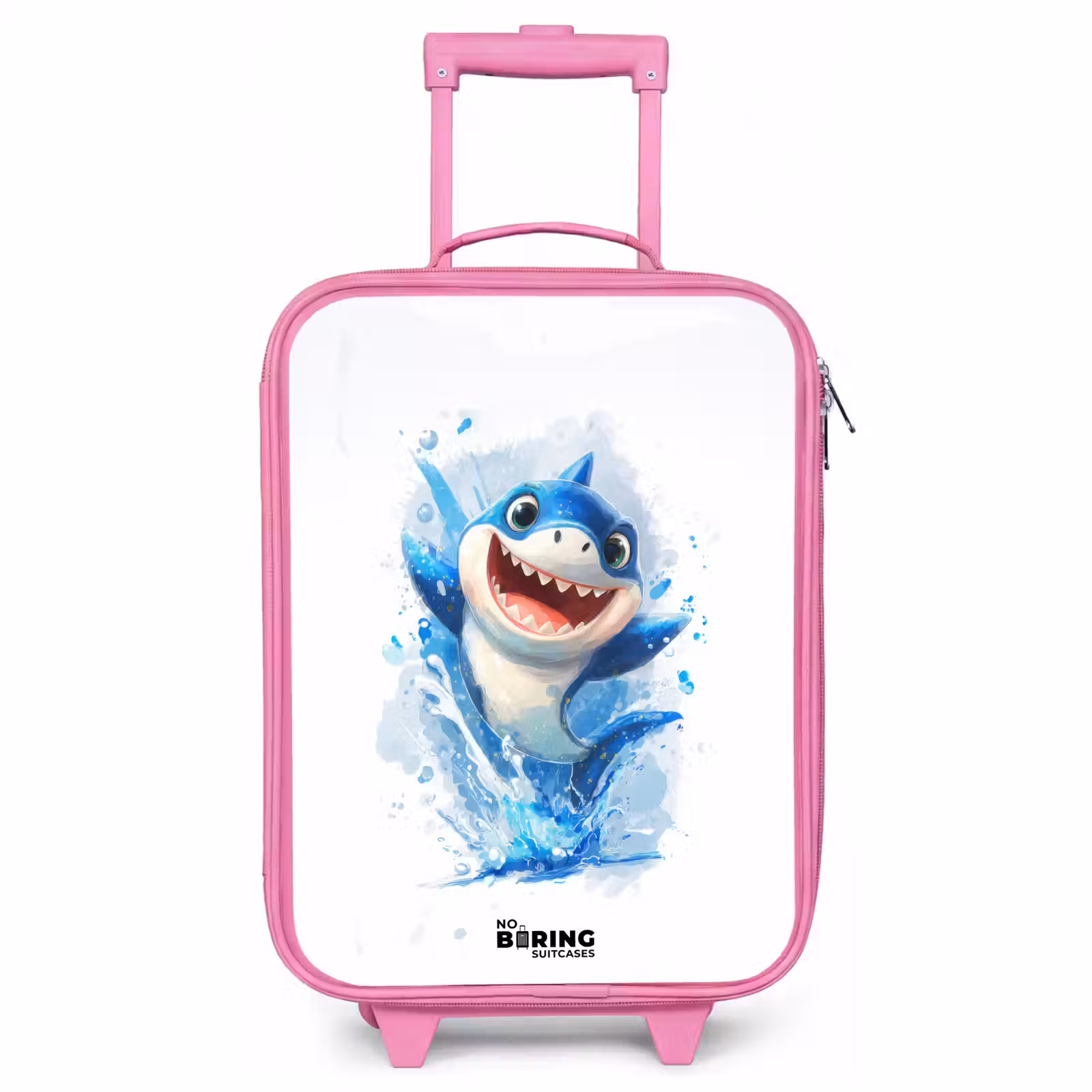 Children's suitcase - Pink - Shark - Teeth - Water — 1