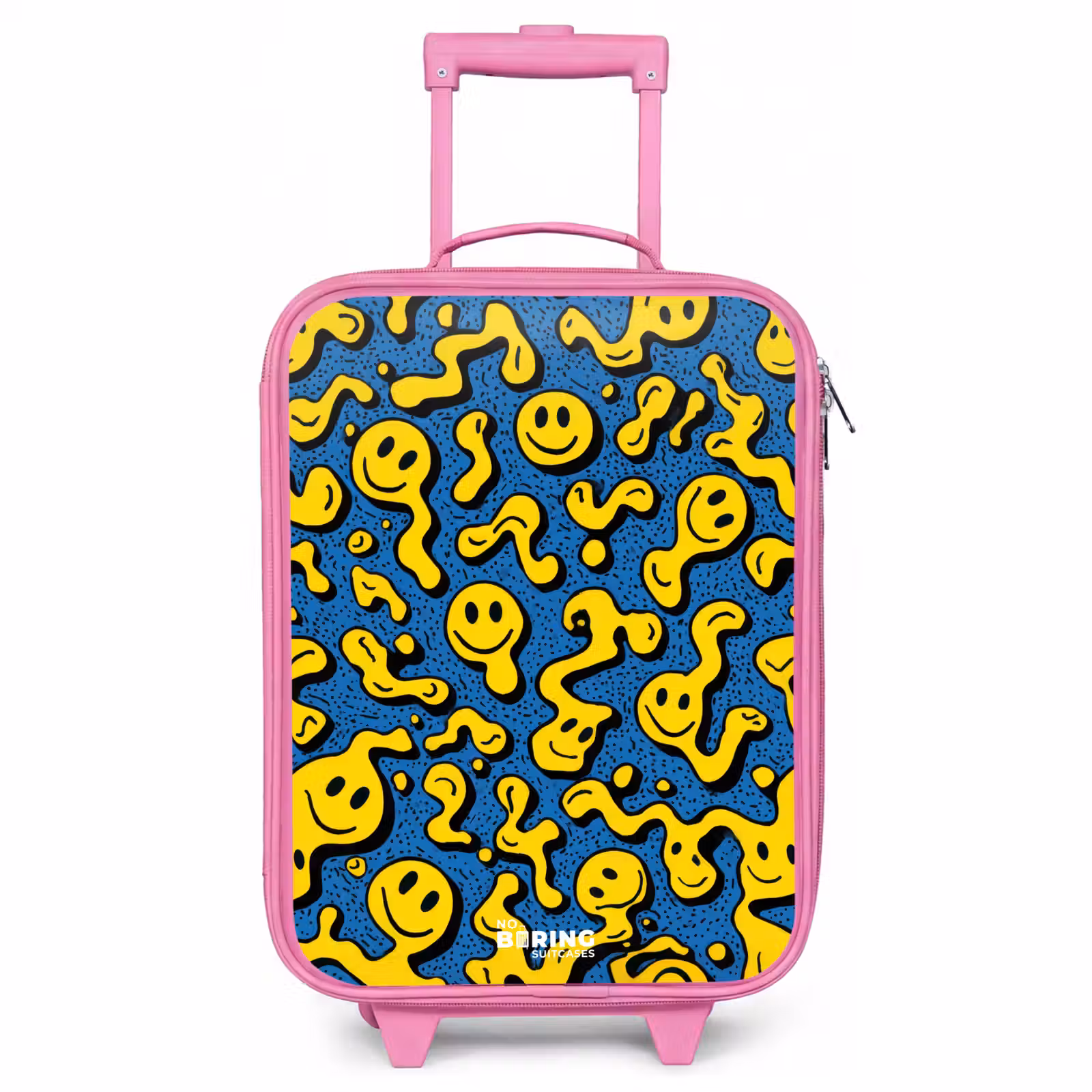 Children's suitcase - Pink - Smiley - Blue - Yellow — 1