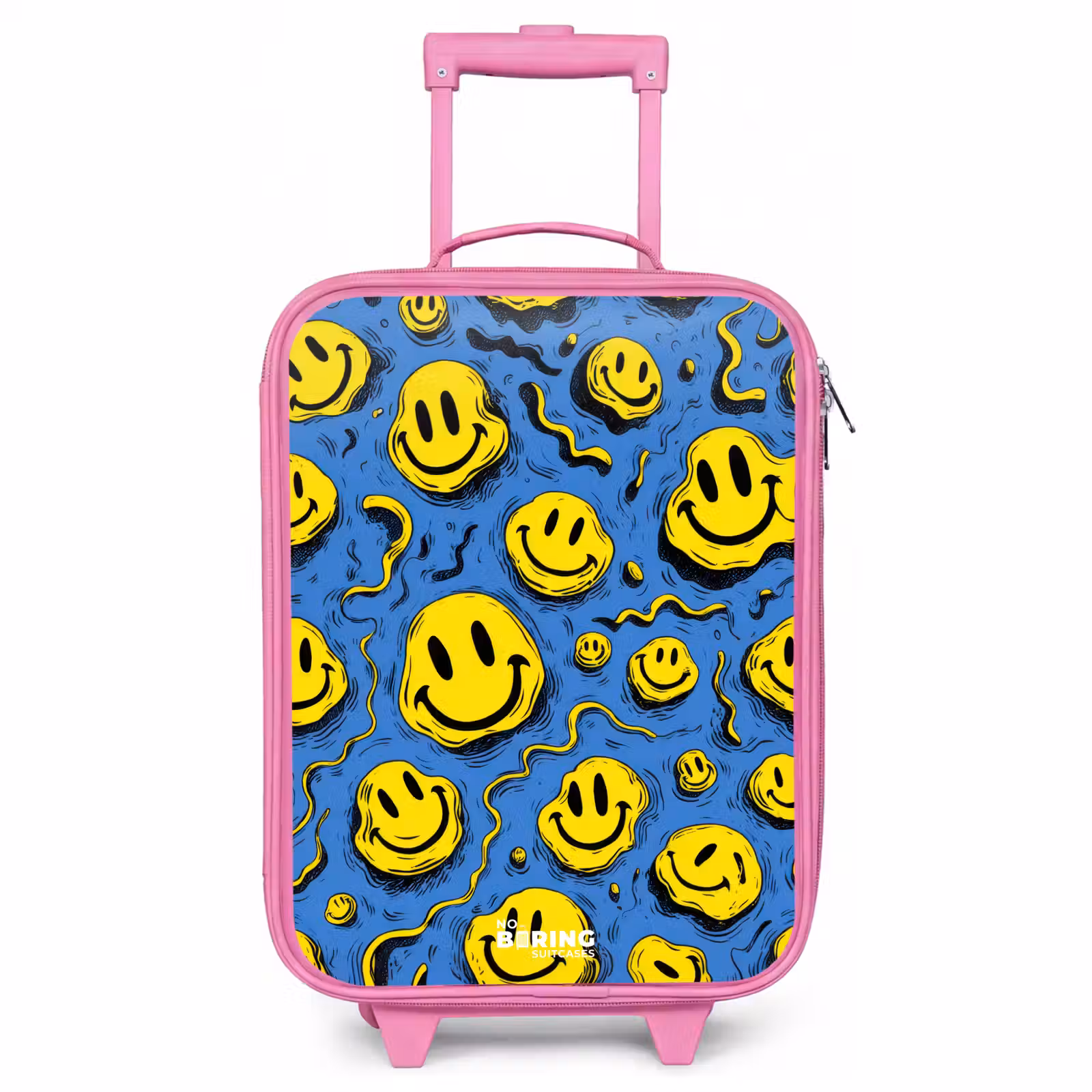 Children's suitcase - Pink - Smiley - Yellow - Blue — 1