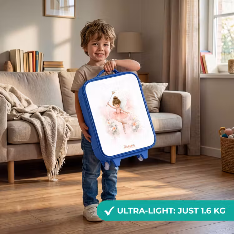 Children's suitcase - Blue - Ballerina fairy in pink — 3