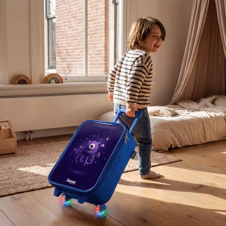 Children's suitcase - Blue - Cosmic tentacle monster — 2