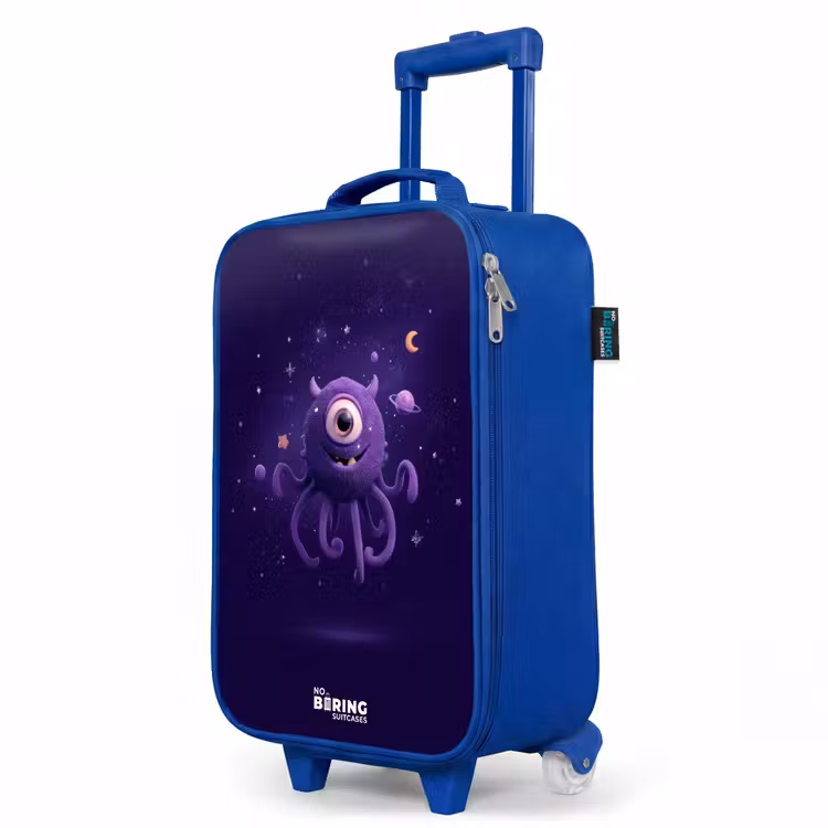 Children's suitcase - Blue - Cosmic tentacle monster — 5