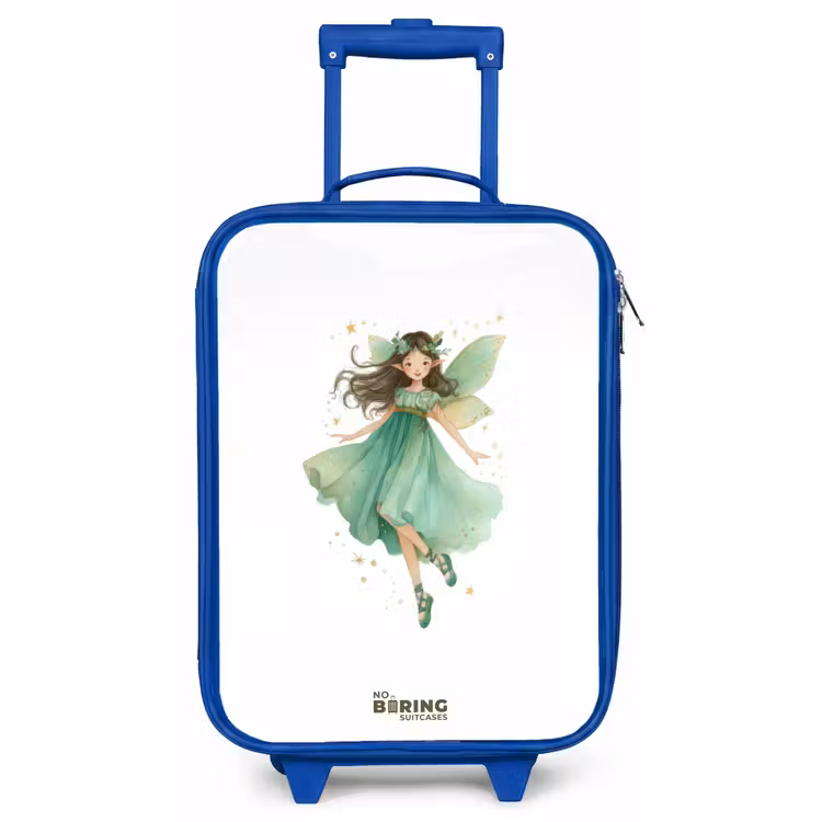 Children's suitcase - Blue - Floating green elf — 1