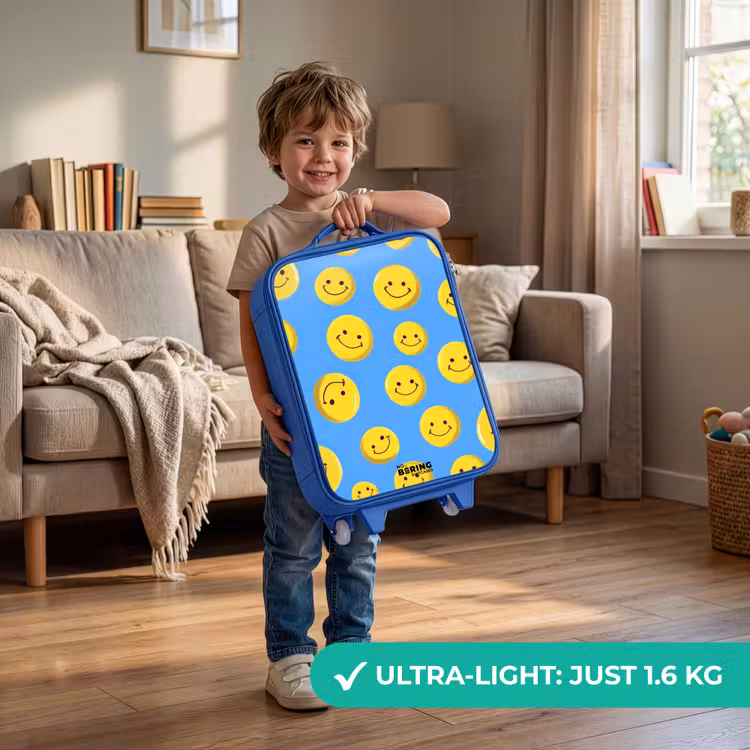 Children's suitcase - Blue - Merry smiley rain — 3