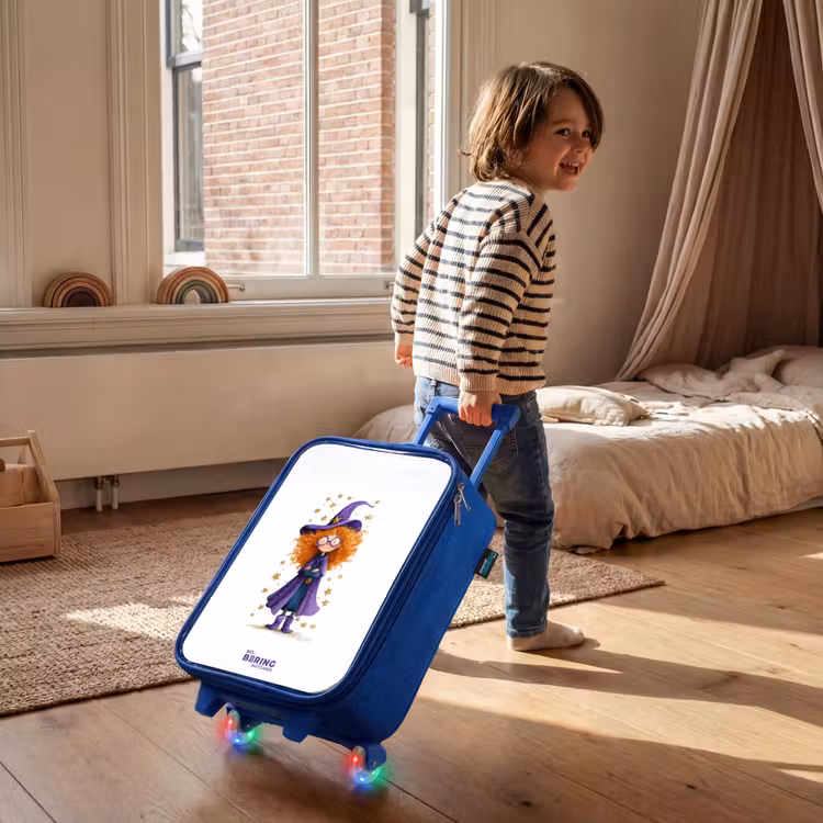 Children's suitcase - Blue - Star magic with curls — 2