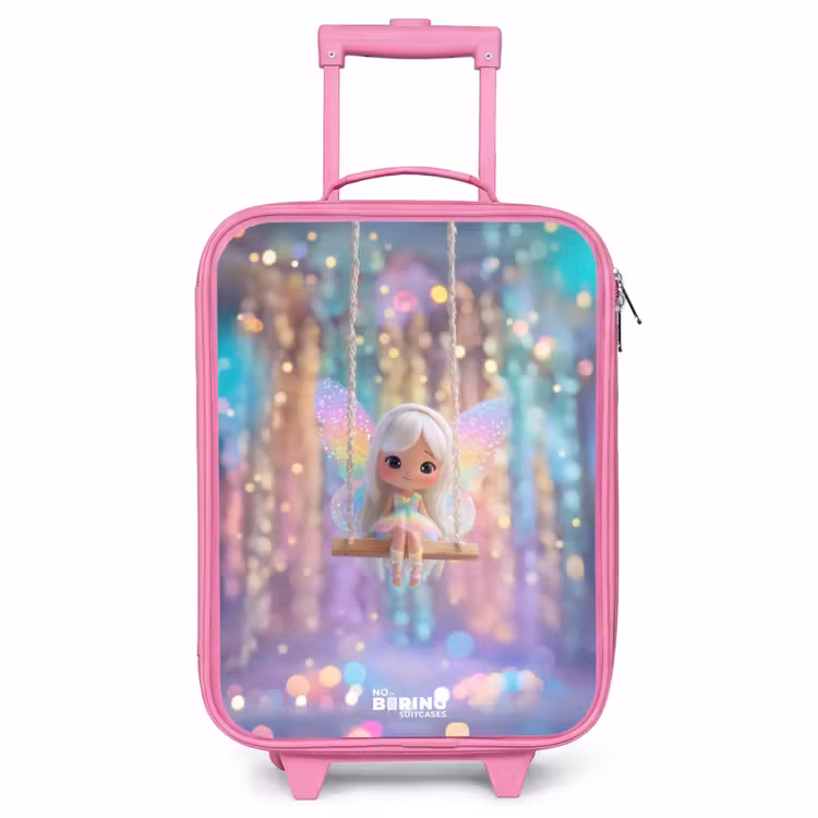 Children's suitcase - Pink - Fairy - Elf - Rainbow — 1