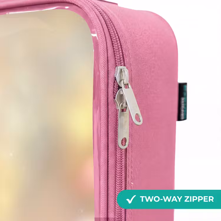 Children's suitcase - Pink - Hamster - Flower - Nature - Animal — 4