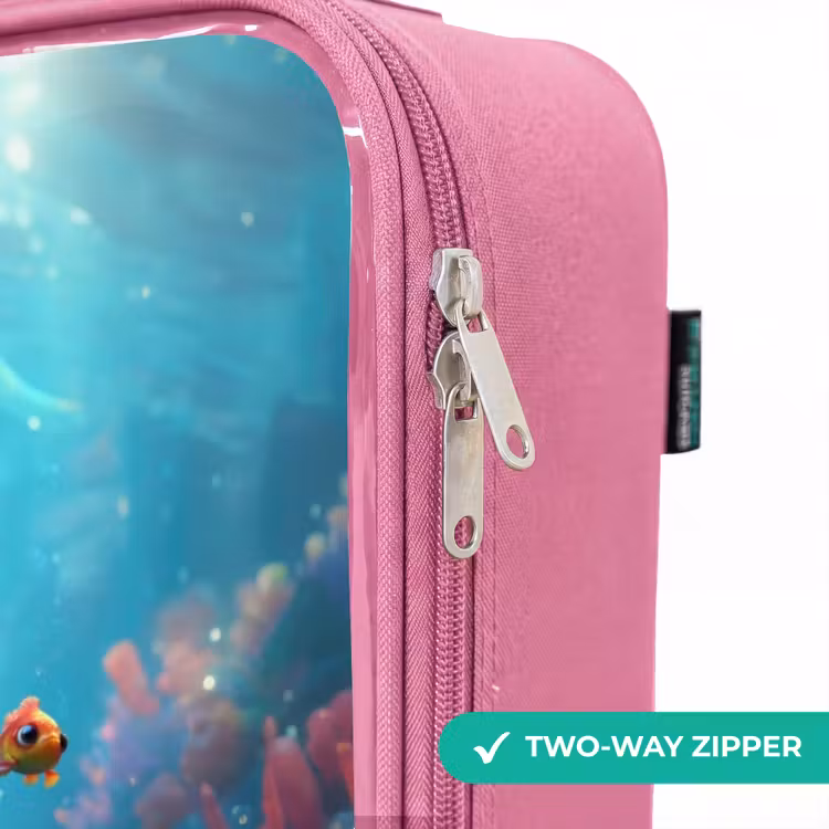 Children's suitcase - Pink - Reef - Coral - Shark - Animal — 4