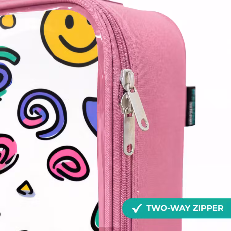 Children's suitcase - Pink - Smiley - Heart - Star — 4