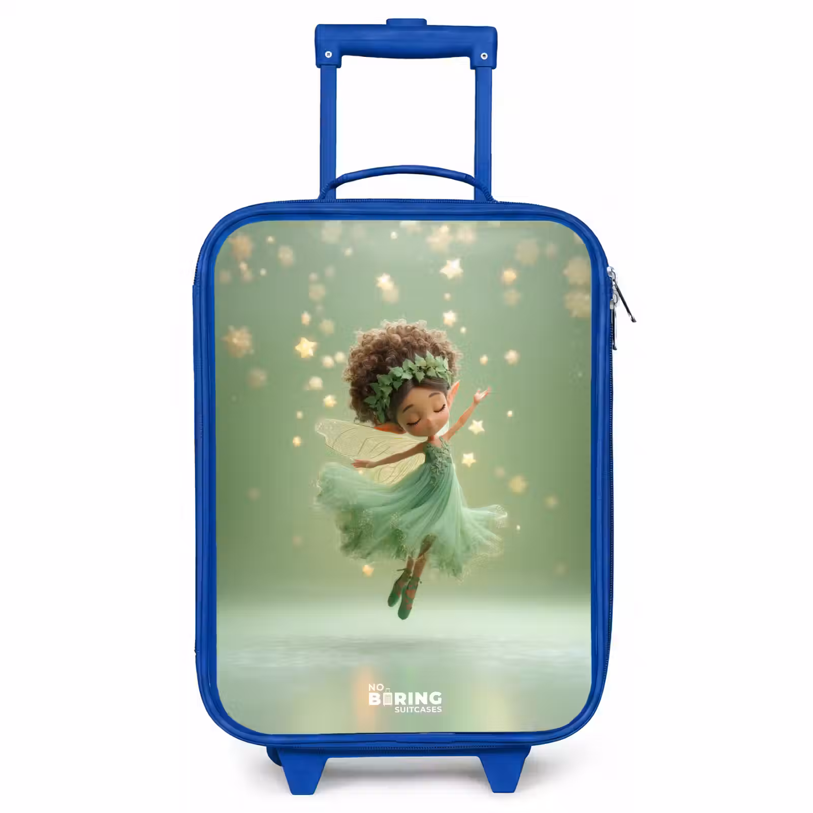 Children's suitcase - Blue - Dancing fairy in green light — 1
