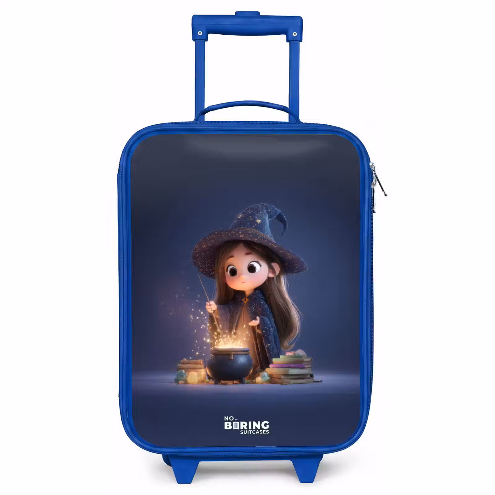 Children's suitcase - Blue - Enchanted girl with cauldron — 1
