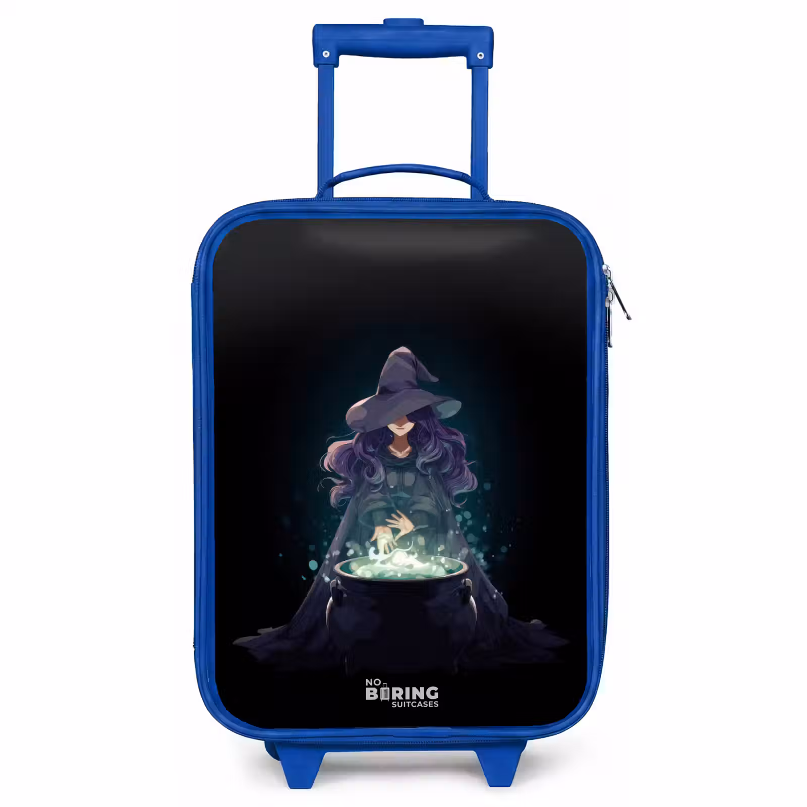 Children's suitcase - Blue - Witch - Cauldron - Magic — 1
