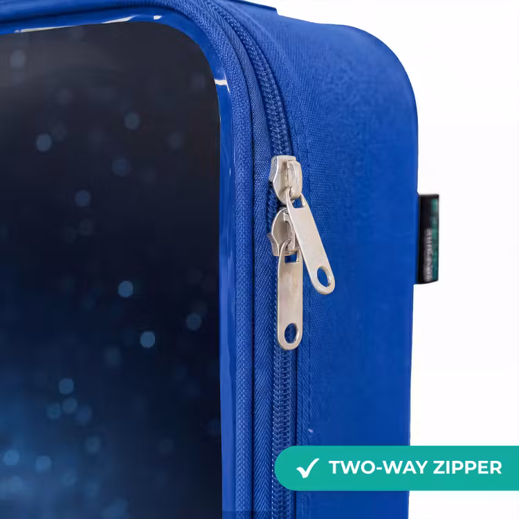Children's suitcase - Blue - Blue alien creature under starry sky — 6