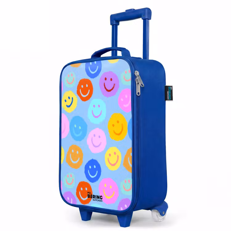 Children's suitcase - Blue - Cheerful pattern of smileys — 5
