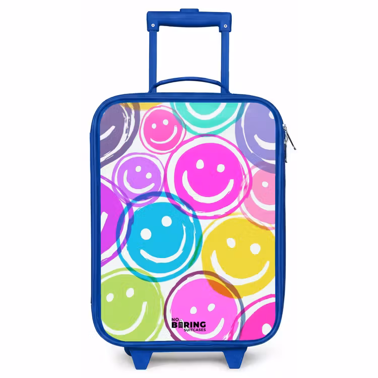 Children's suitcase - Blue - Colorful explosion of smiles — 1