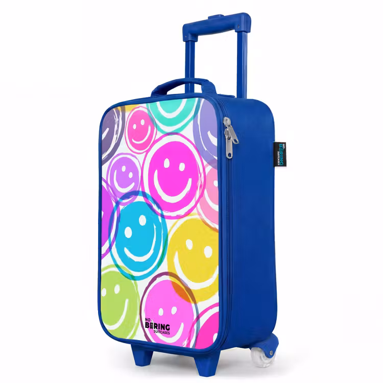 Children's suitcase - Blue - Colorful explosion of smiles — 5