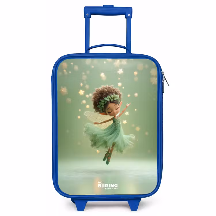 Children's suitcase - Blue - Dancing fairy in green light — 1