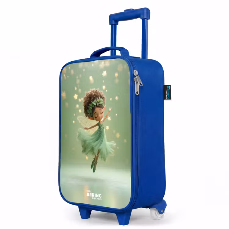 Children's suitcase - Blue - Dancing fairy in green light — 5
