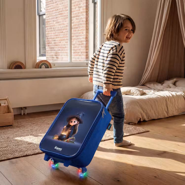 Children's suitcase - Blue - Enchanted girl with cauldron — 2