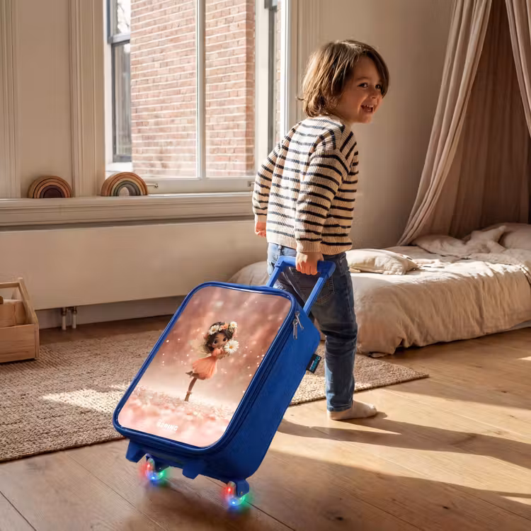 Children's suitcase - Blue - Fairy with daisies — 2