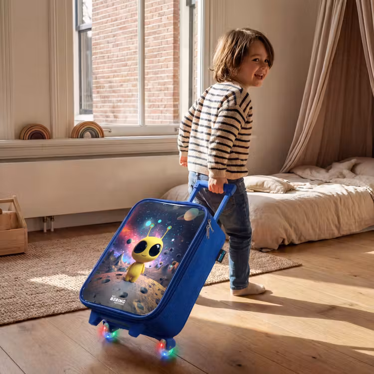 Children's suitcase - Blue - Merry alien creature — 2