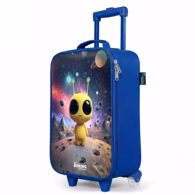 Children's suitcase - Blue - Merry alien creature — 5