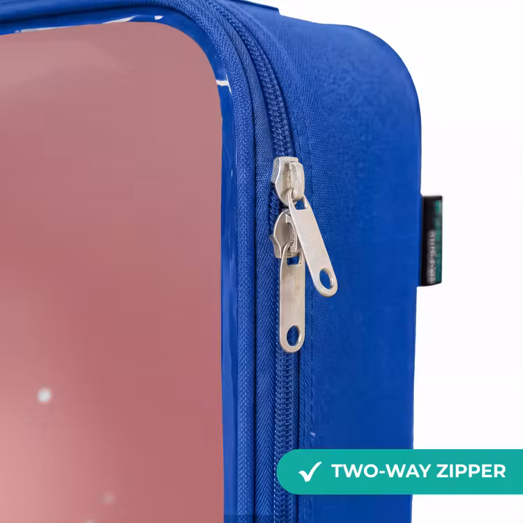 Children's suitcase - Blue - Moon rocker with Fluffy Weasel — 6