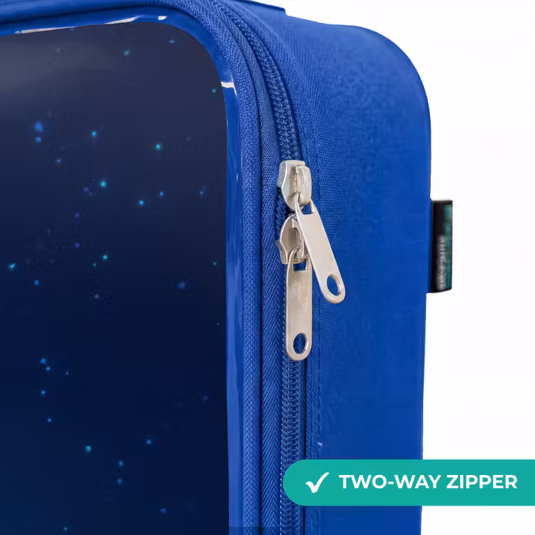 Children's suitcase - Blue - Night Flight Over the Forest — 6