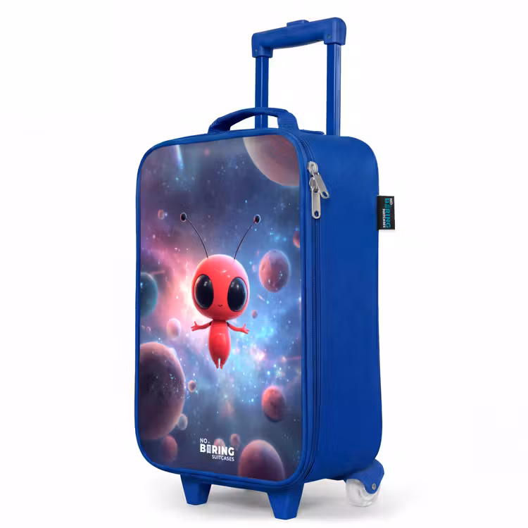 Children's suitcase - Blue - Red Space Being in Cosmic Dance — 5
