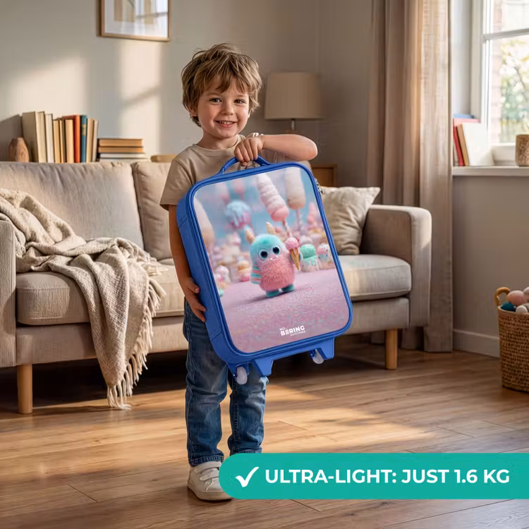Children's suitcase - Blue - Sweet Monster Candy Adventure — 3