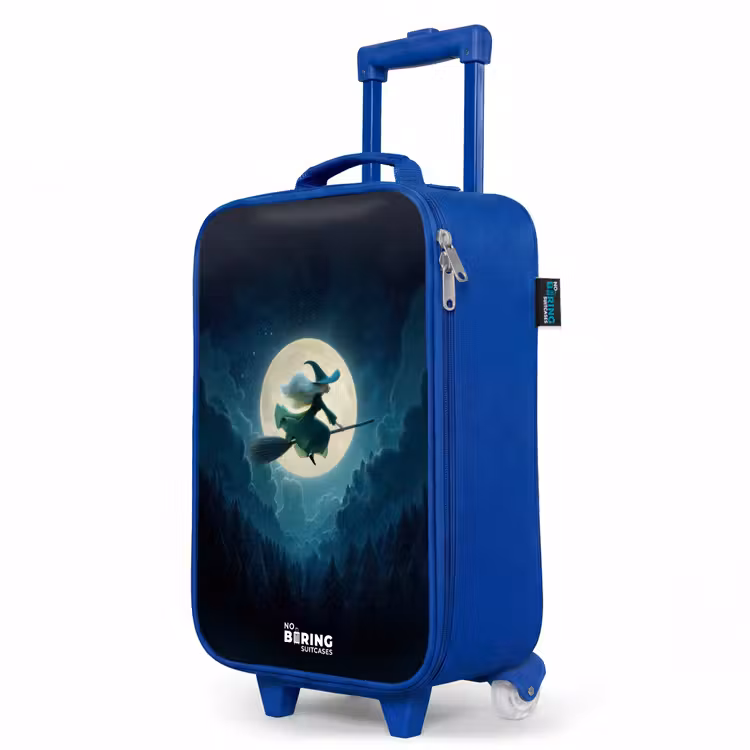 Children's suitcase - Blue - Witch in Moonlight Flight — 5