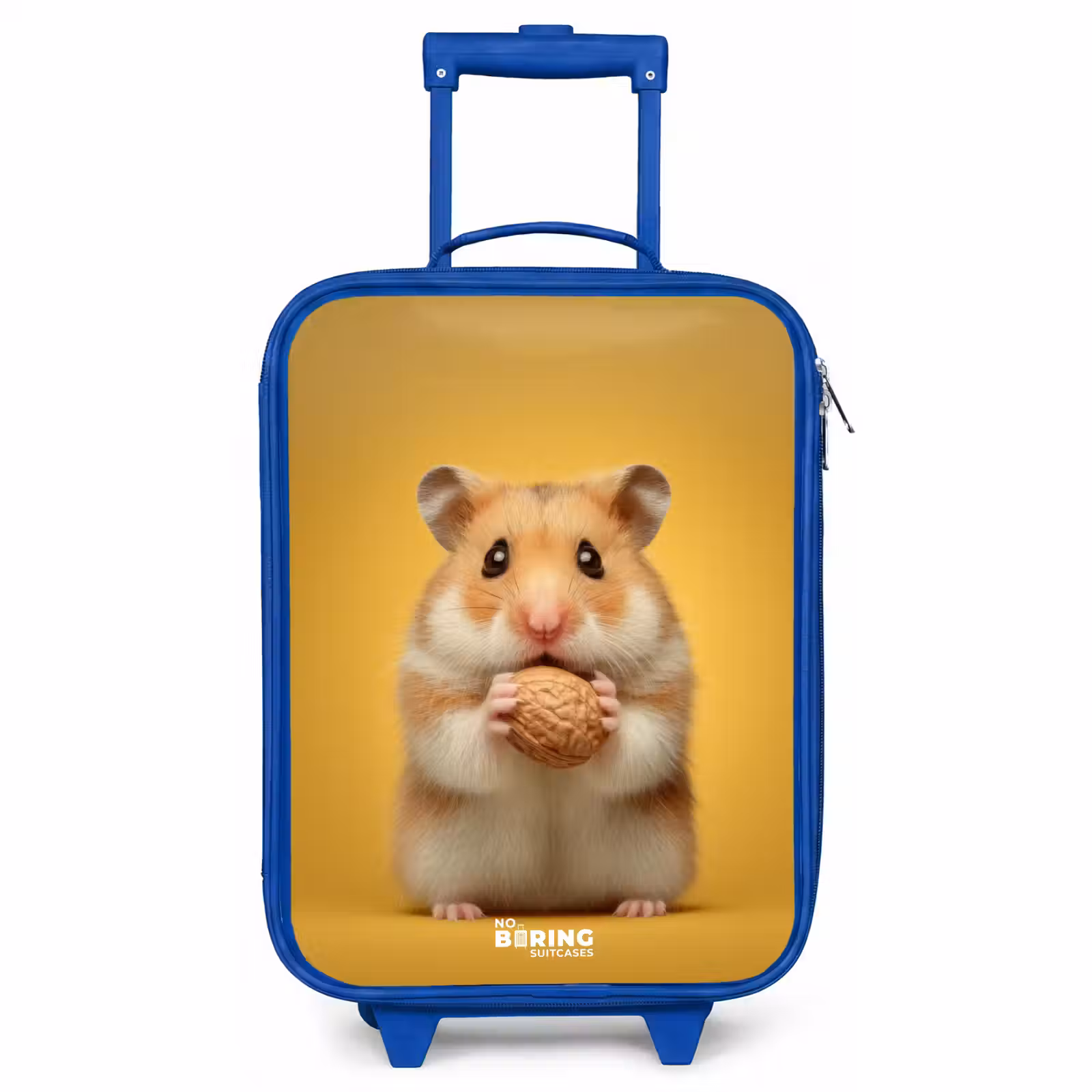 Children's suitcase - Blue - Hamster - Walnut - Animal — 1