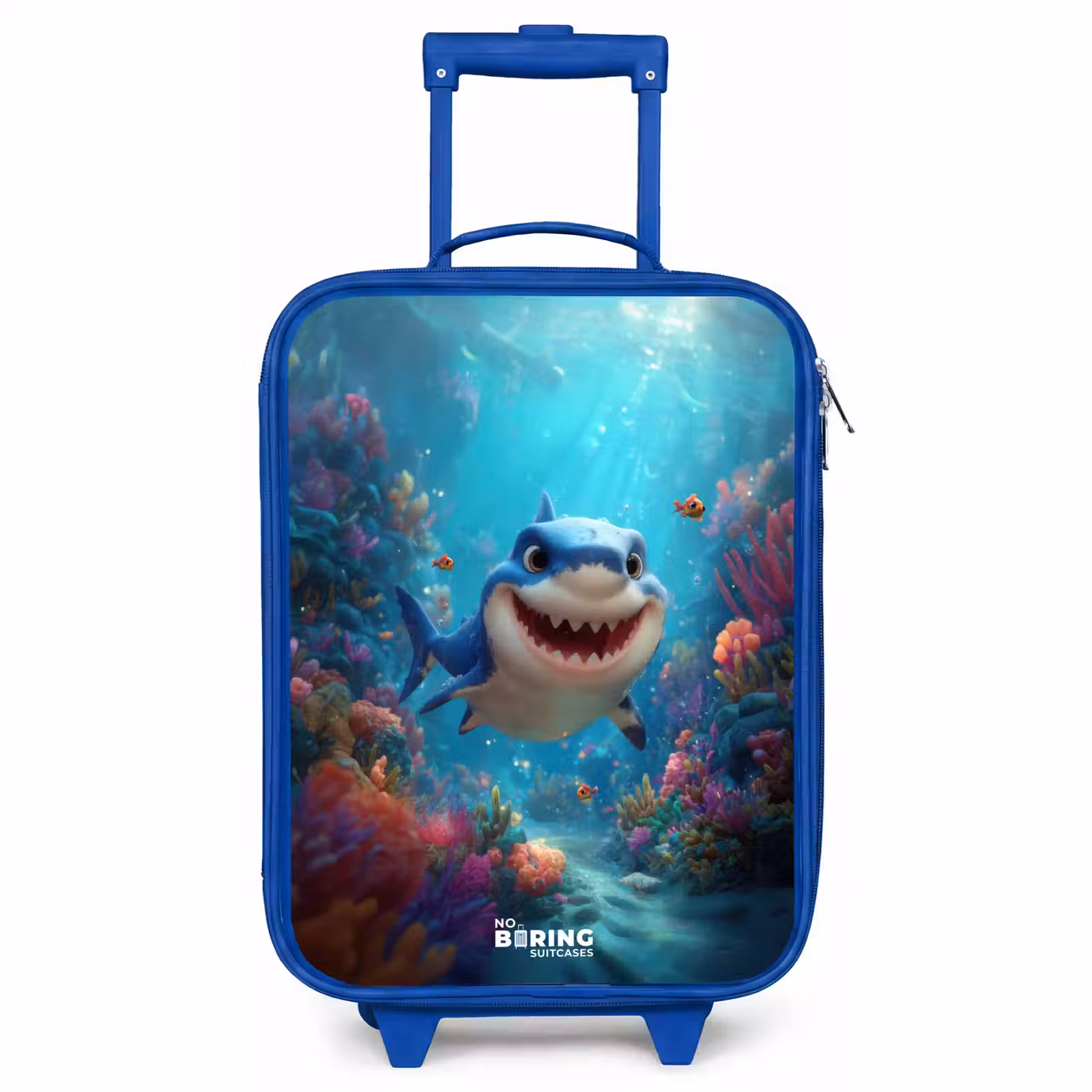 Children's suitcase - Blue - Reef - Coral - Shark - Animal — 1