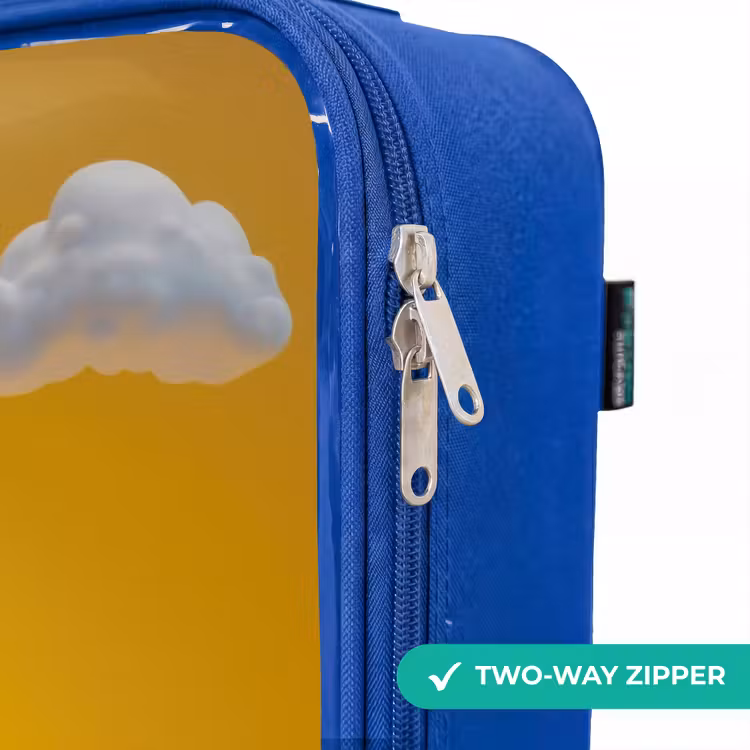 Children's suitcase - Blue - Candy - Monster - Rainbow — 6