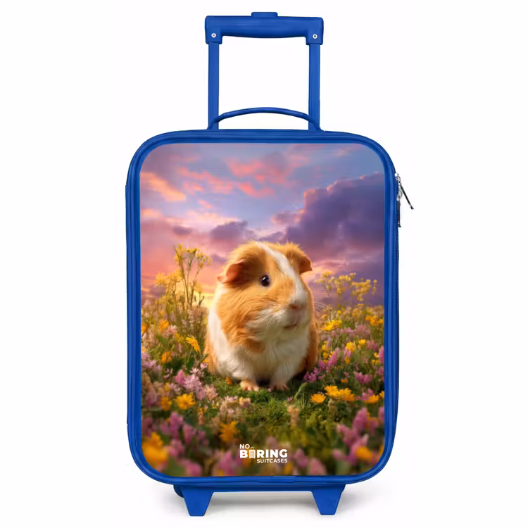 Children's suitcase - Blue - Guinea pig - Nature - Animal — 1