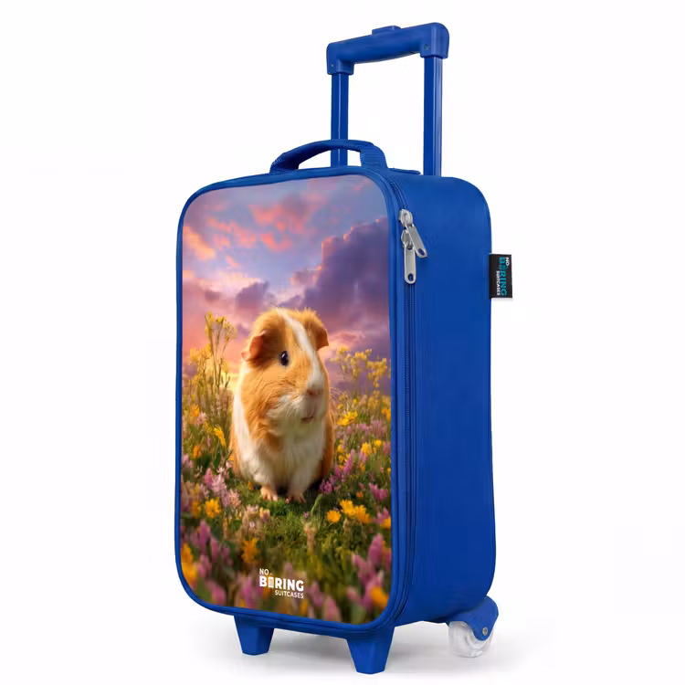 Children's suitcase - Blue - Guinea pig - Nature - Animal — 5