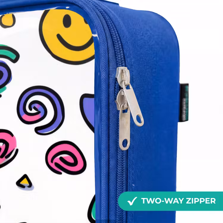 Children's suitcase - Blue - Smiley - Heart - Star — 6