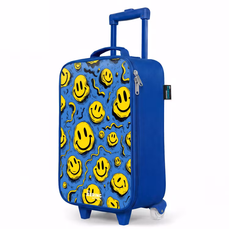 Children's suitcase - Blue - Smiley - Yellow - Blue — 5