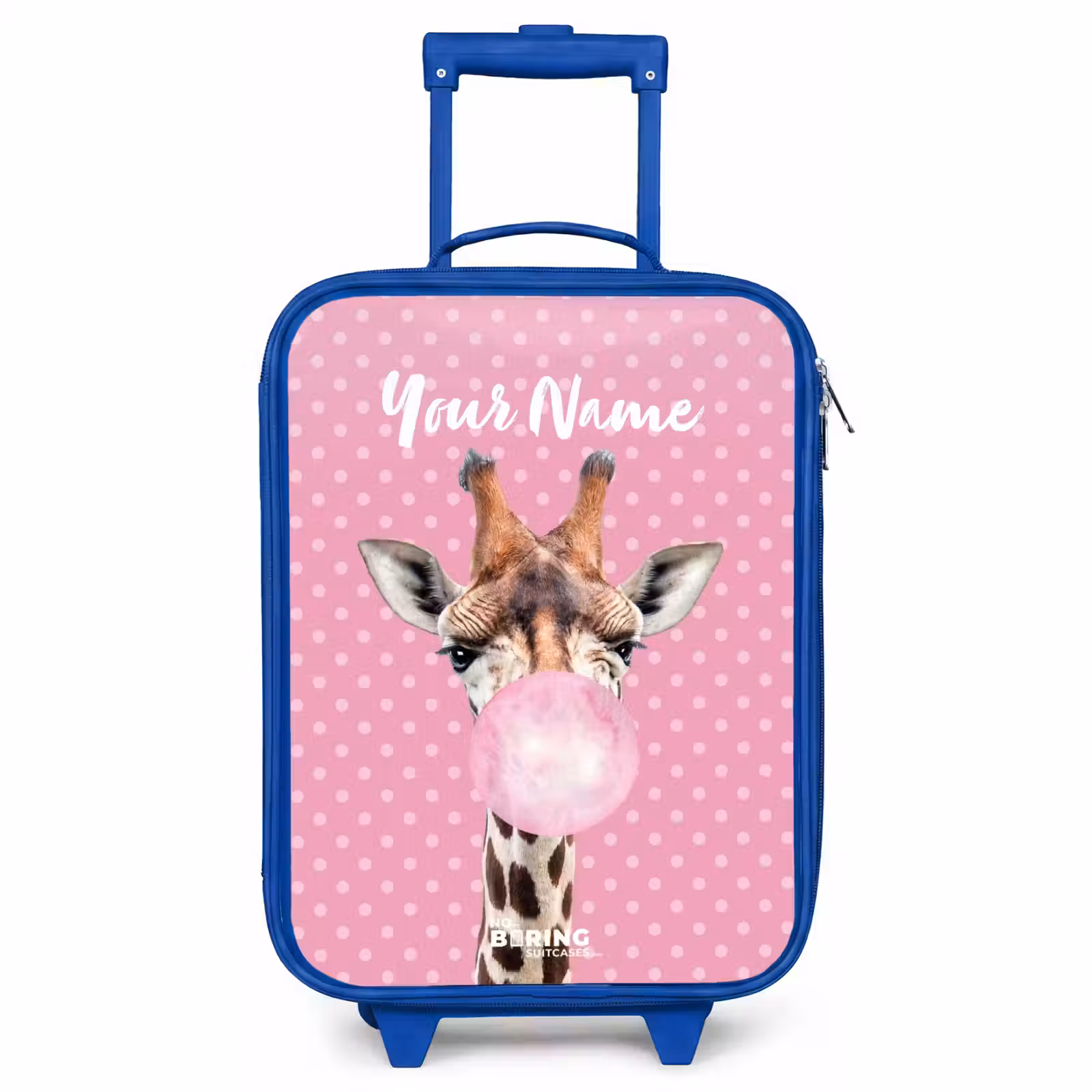 Children's suitcase with name - Blue - Bubblegum Billy — 1