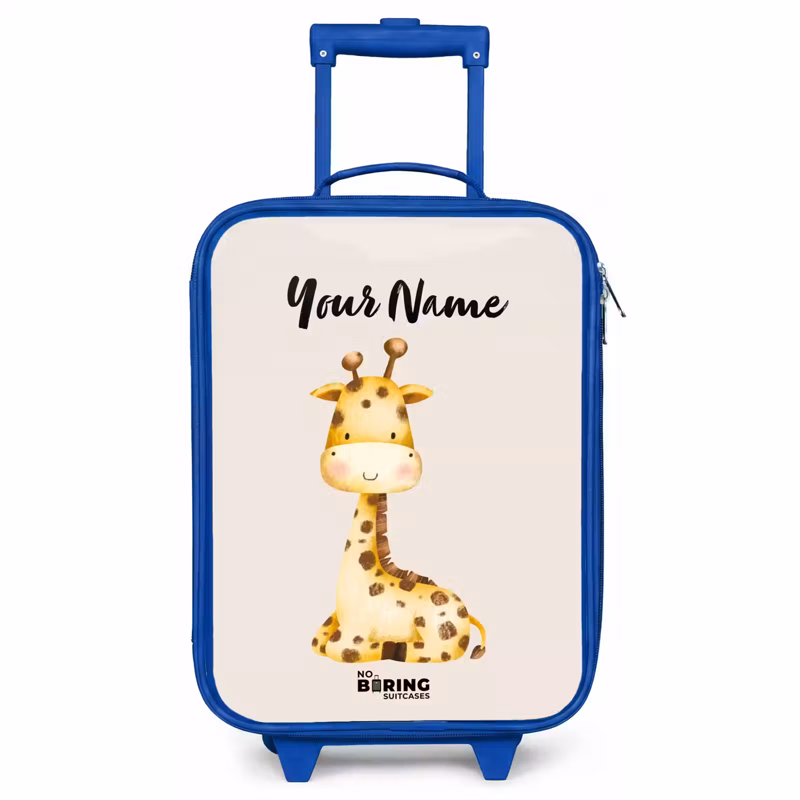 Children's suitcase with name - Blue - Gigi Giraffe — 1