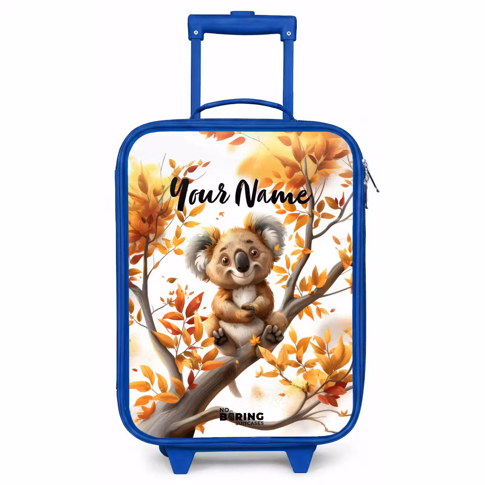 Children's suitcase with name - Blue - Kenny koala — 1