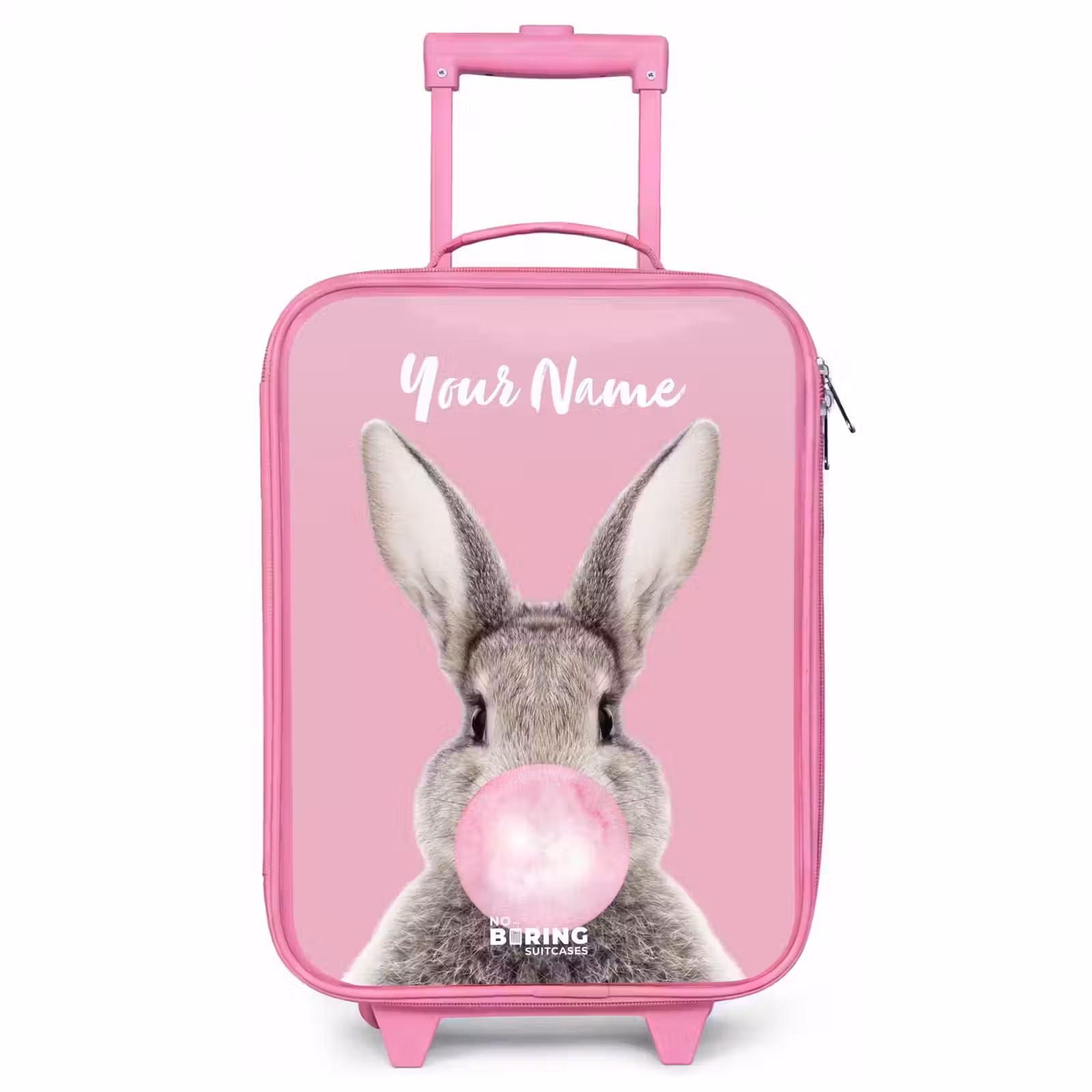 Children's suitcase with name - Pink - Chewing gnaw — 1