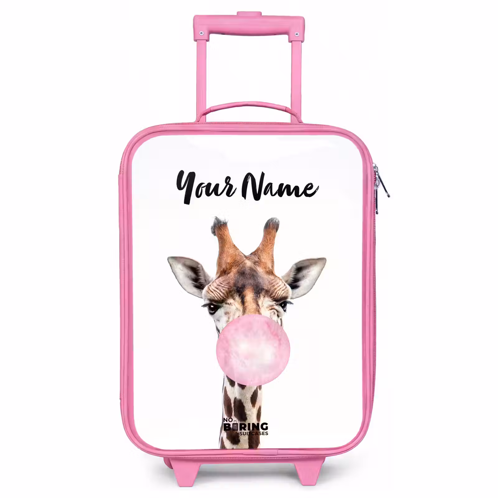 Children's suitcase with name - Pink - Chewing Kobus — 1