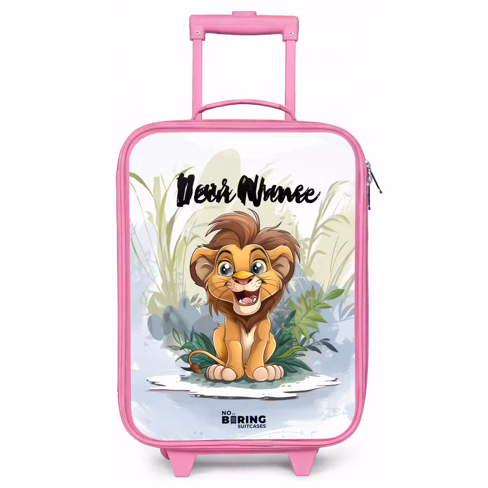 Children's suitcase with name - Pink - Guusje giraffe — 1