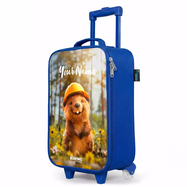 Children's suitcase with name - Blue - Benno Bloembouwer — 5